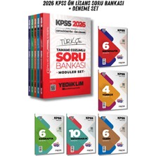 Yediiklim Yayınları 2026 Kpss Ön Lisans Ortaöğretim Genel Kültür Yetenek ve Soru Bankası Modüler Set + 5 Branş Deneme