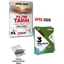 Yediiklim Yayınları 2026 Kültür KPSS AGS Filtre Tarih Soru Cevap Kitabı Üniversite Hazırlık