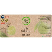 Doğal Sos Dogal Sos Fermente Erik Turşusu