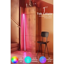 Luciole Rgb LED Strip Tube Light  LED Işık Uzaktan Kumandalı Işık Lamba Ampül Aydınlatma Renkli Ltube8