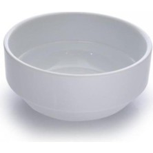 Abnturk 8 Adet Sağlıklı Malzeme Beyaz Melamin 12CM Derin Çorba Kasesi,hoşaf Yoğurt, Komposto Kabı Sert Plast