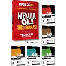 Yediiklim Yayınları 2026 Kpss Genel Yetenek Kültür Ortaöğretim - Ön Lisans Memur Ol Soru Bankası ve 5 Branş Deneme