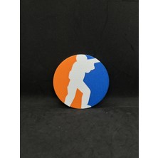 Goka 3D Craft Counter-Strike 2 Temalı Bardak Altlığı - Cs2 Temalı Gamer Masa Aksesuarı - 9 cm