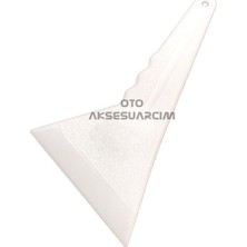 Sibelora Home Kısa Saplı Eğik Ince Ragle Cam Filmi Çekme Aparatı Beyaz 23X13CM