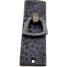 Kanonik Education Antika Tarz Dekoratif Pirinç Dik Dövme Mobilya Kulbu - 90X31 Mm, Oksit