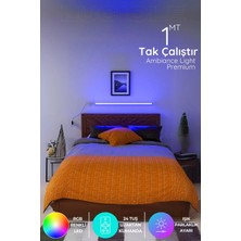 Luciole Uzaktan Kumandalı LED Lambader Yatak ve Tv - Animasyon Renk Rgb Çok Renkli Dumavi1