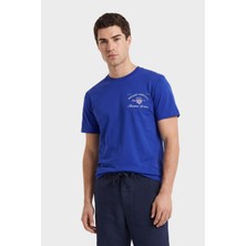 Gant Erkek Mavi Baskılı Kısa Kollu T-Shirt 2003394.436
