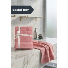 2’li Battal Boy Banyo Havlu Seti - 100% Pamuk 90X170 cm + 50X90 cm Ekstra Yumuşak Emici Havlu