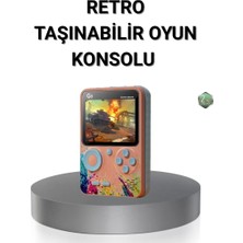 Kanonik Education Retro Taşınabilir Oyun Konsolu 500 Klasik Oyunlu, 3.0 Inç Renkli Ekran