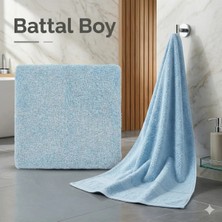 2’li Battal Boy Banyo Havlu Seti - 100% Pamuk 90X170 cm + 50X90 cm Ekstra Yumuşak Emici Havlu