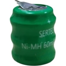 Marsilyan Sertec - 3.6V 3S1P 60 Mah 2 Pin Nı-Mh Buton Pil