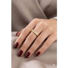 Tılsım Accesories Xupıng Çelik Yüzük Gold 8-Numara