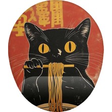 İyi Fikirler Çinli Kedi Tasarım Bilek Destekli Mouse Pad