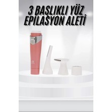 Kanonik Education 3 Başlıklı Yüz Kaş Epilasyon Aleti Değiştirilebilir Başlık Hassas Ciltlere Uygun