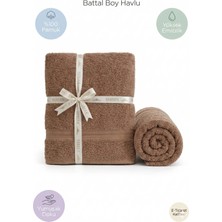 2’li Battal Boy Banyo Havlu Seti - 100% Pamuk 90X170 cm + 50X90 cm Ekstra Yumuşak Emici Havlu
