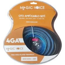 Prativas Magicvoice MV-6189 4ga Oto Amfi - Anfi Kablo Seti 120A Sigorta Dahil