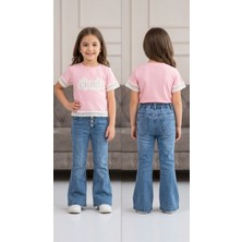 Pançiko Chhc Triko Nakışlı Kız T-Shirt
