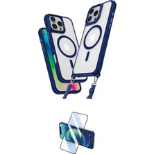 Masa Dostu Ieg™ Iphone 16 Pro Max Kılıf Atlas Doku Koleksiyonu - Siyah 3D Antistatik Seramik Nano Ekran K