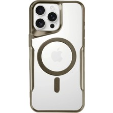 Mey İthalat Mey Ithalat®   iPhone 16 Pro Kılıf Boyi Magsafe Silikon Kapak - Desert