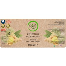 Doğal Sos Dogal Sos Zencefilli Sauerkraut (Zencefilli Lahana Turşusu)