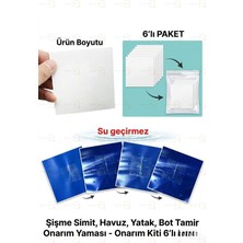 MAİN SHOP 6'lı Paket Onarım Kiti Havuz, Yatak ,bot  Tamir Onarım Yaması  M-51