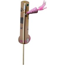 Najmaddin Petzoom Ahşap Değnekli Tüylü Kedi Oltası -Com