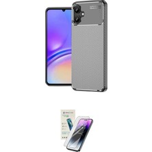 TKÇ Ieg™ Galaxy A06 Kılıf Eksen Form Prime - Şeffaf Pasifik Cam Ekran Koruyucu