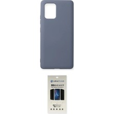 TKÇ Ieg™ Galaxy A91 / S10 Lite Kılıf Ahenk Serisi - Siyah 5d Hayalet Cam Ekran Koruyucu