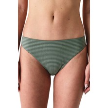 Penti Yeşil Rana Dokulu Yüksek Bel Bikini Altı