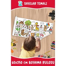 Melolisa Sayılar Temalı Dev Boyama Rulosu 60X250 cm