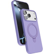 Kordify Apple iPhone 17 Pro Uyumlu Regal Magsafe Standlı Kapak – Manyetik Magsafe Destekli, Darbe Emici Silikon Koruyucu Telefon Kılıfı, Entegre Katlanabilir Standlı Premium Kılıf