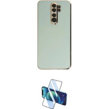 TKÇ Ieg™ Redmi Note 8 Pro Kılıf Yankı Serisi - Siyah 3D Antistatik Cam Ekran Koruyucu