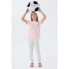 Amora Fancy Clothing Arnetta 3571-2 Kız Çocuk Kısa Kol Pijama Takımı