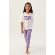Amora Fancy Clothing Us Polo 1818-G Kız Çocuk Pijama Takım