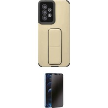 TKÇ Ieg™ Galaxy A53 5g Kılıf Çekirdek Yansıma - Siyah 3D Antistatik Hayalet Cam Ekran Koruyucu