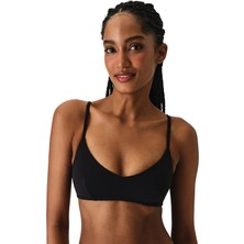 Penti Si̇yah Front Bikini Üstü