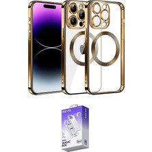 TKÇ Ieg™ Iphone 13 Pro Max Kılıf Pusula Form - Siyah Bilvis 5in1 3D Magic Cam Ekran Koruyucu