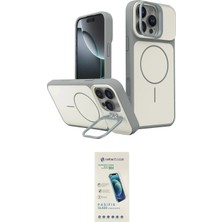 TKÇ Ieg™ Iphone 16 Pro Max Kılıf Iz Modern Prime - Şeffaf Pasifik Cam Ekran Koruyucu