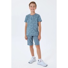 Amora Fancy Clothing Us Polo 2411-G Erkek Garson Bermuda Takım