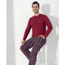 Amora Fancy Clothing Boyraz 0406 Erkek Uzun Kol Pijama Takımı