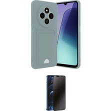 TKÇ Ieg™ Redmi 14C Kılıf Vadi Çizgi Prime - Siyah 3D Antistatik Hayalet Cam Ekran Koruyucu