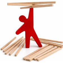 Nilberry Ahşap Denge Çubukları Oyunu Montessori Çocuk Denge ve Beceri Oyunu Playwood