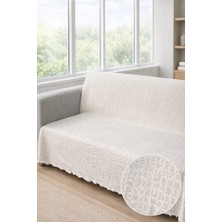 Hig Store Çakıl Desen Kaymaz Yıkanabilir Pamuklu Koltuk/çekyat Örtüsü 180X220 Ebat Oturma ve Sırt
