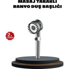 Alemdar Pazarlama Masaj Uçlu Yüksek Basınçlı Duş Başlığı Spa Etkili