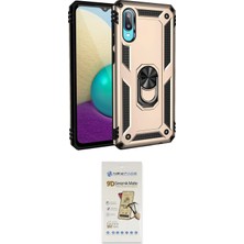 Toyigoo Ieg™ Galaxy A02 Kılıf Ahenk Klasik Koleksiyonu - Siyah Mat Seramik Nano Ekran Koruyucu