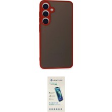 Toyigoo Ieg™ Galaxy S24 Kılıf Ahenk Çizgi Serisi - Şeffaf Pasifik Cam Ekran Koruyucu