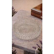 Abnturk Kalın Camlı Yuvarlak Kül Tablası Özel Tasarım Modern Ofis Tipi Cam  Külllük