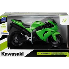 NW NessiWorld Kawasaki 1/12 ZX-10R 2006 Model Yeşil Motorsiklet