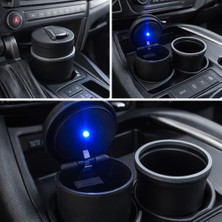 Her Araca Uyumlu LED Işıklı Bardaklıklı Küllük (Bmw Tipi)(2 Parça)
