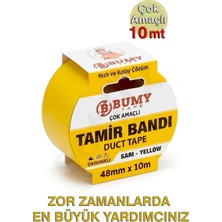 Bumy Duct Tape Tamir Bandı 48MM x 10MT, Sarı